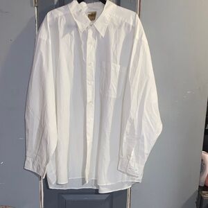 Elegant White Men's Button Down Shirt